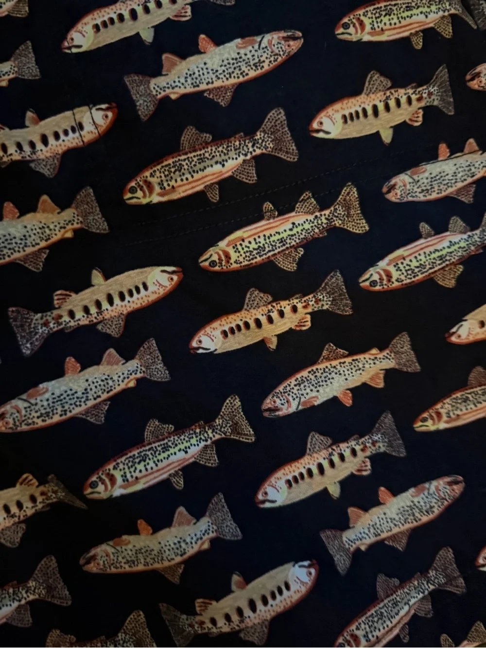 The North Face Navy Fish-Print Swim/Boxer Shorts